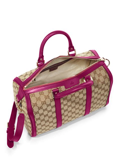 pink gucci travel bag|women pink gucci bag.